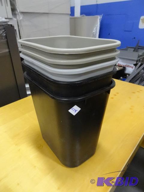 5 office garbage cans...