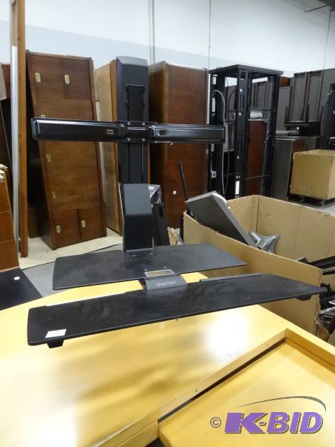 Desk mount stand up computer station. Juststa...