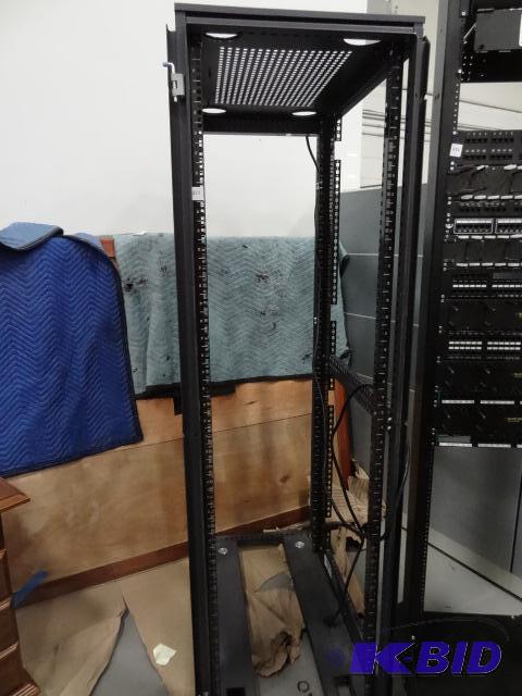 Server rack. No sides or door. 24 x 38 x 79...