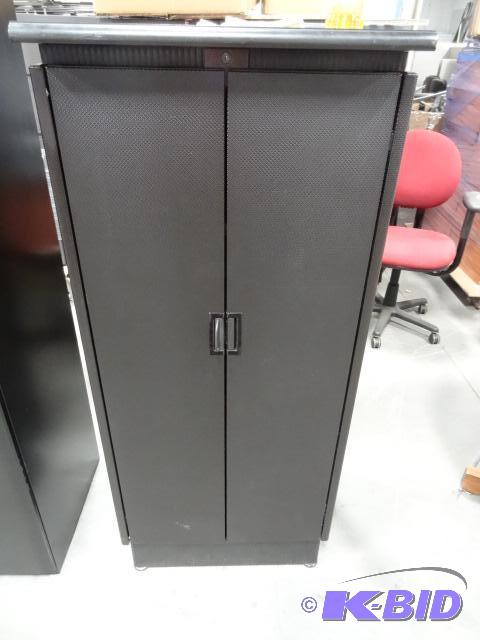 Metal 2 door cabinet with 3 adjustable shelve...