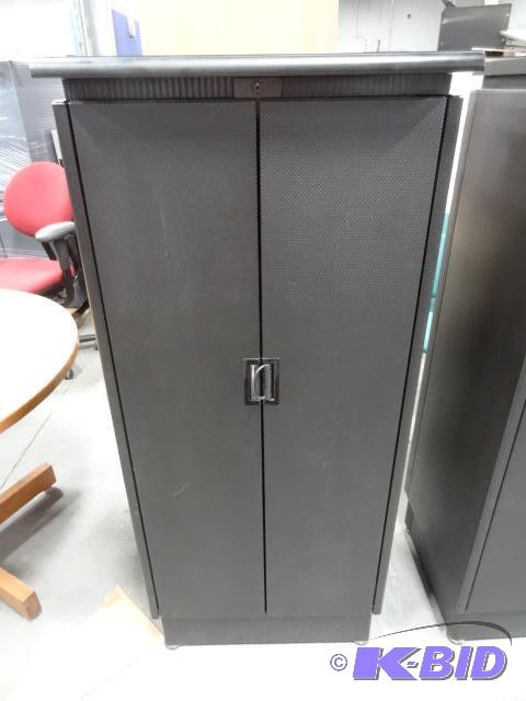 Metal 2 door cabinet with 3 adjustable shelve...