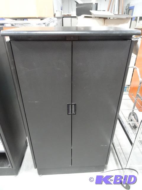Metal 2 door cabinet with 3 adjustable shelve...