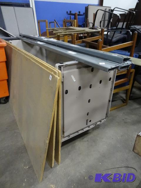 Metal slide N lock shelving unit. 96 x 36 x 1...