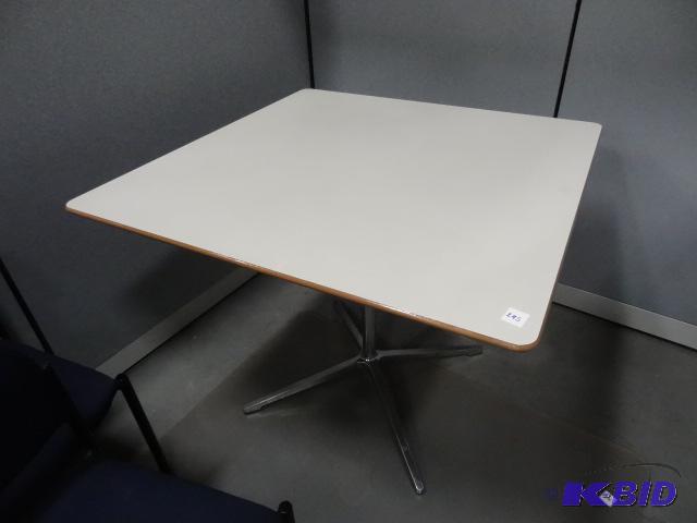 36 x 36 metal framed table...