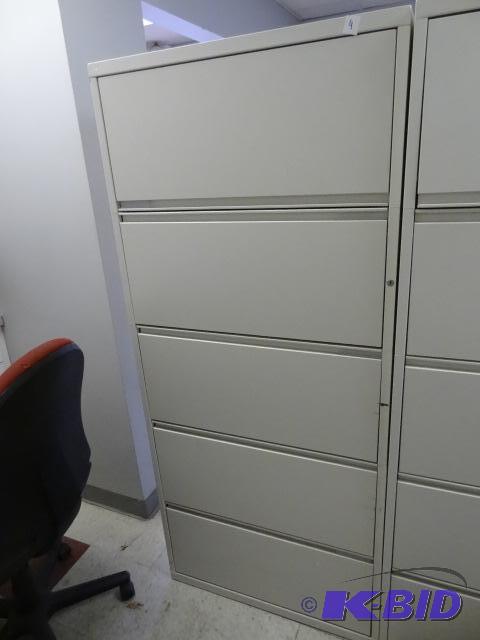 30&quot metal 5 drawer lateral file...