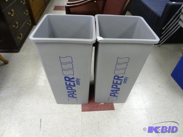 2 waste baskets...