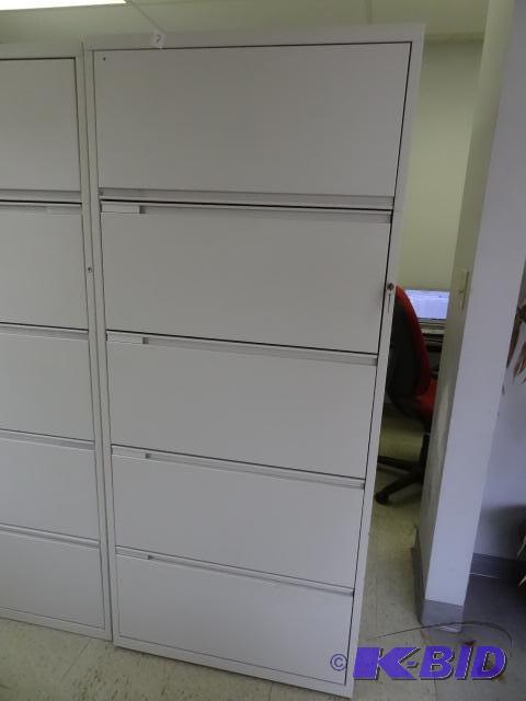 30&quot metal 5 drawer lateral file...