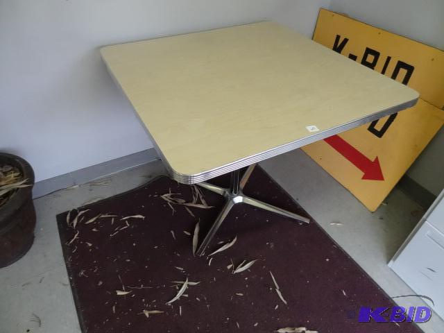 36 x 36 x 29 metal framed table...