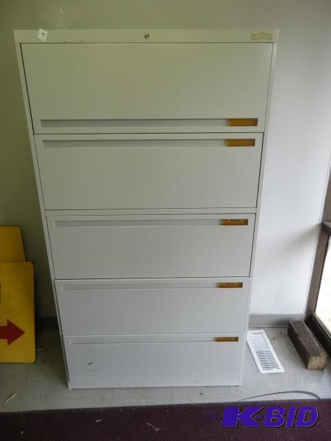 36&quot metal 5 drawer lateral file...