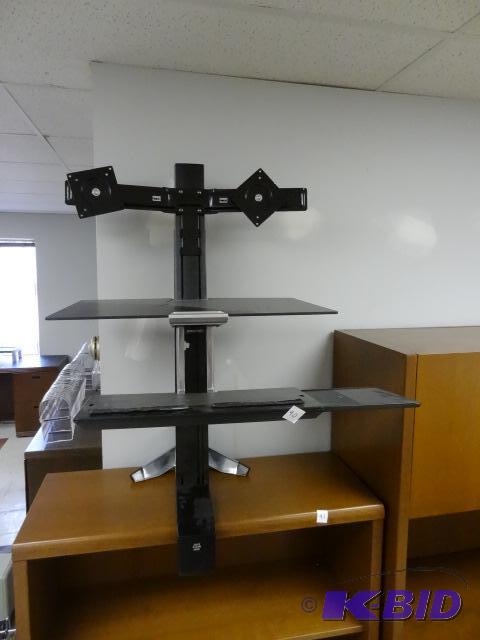 Desk mount stand up computer station. Juststa...