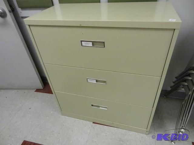 36&quot metal 3 drawer lateral file....