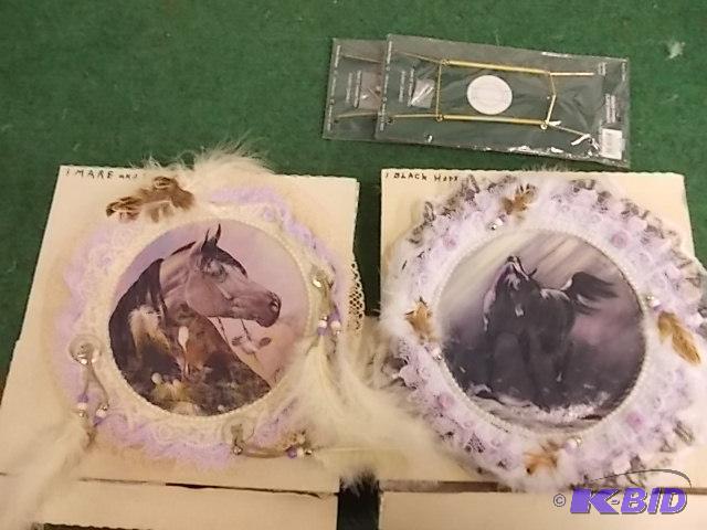 2-Hand Crafted Horse Plates...