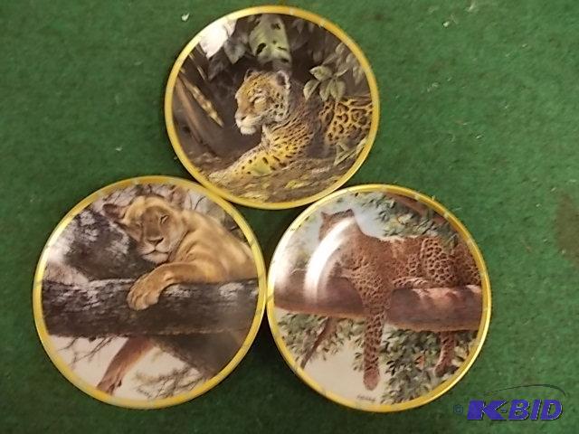 3-Wildlife Collector Plates...