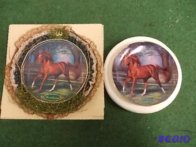 2-Horse Plates...