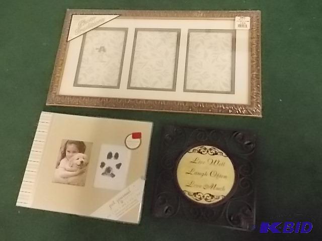 NEW 3-Place Picture Frame, Wall Decor...