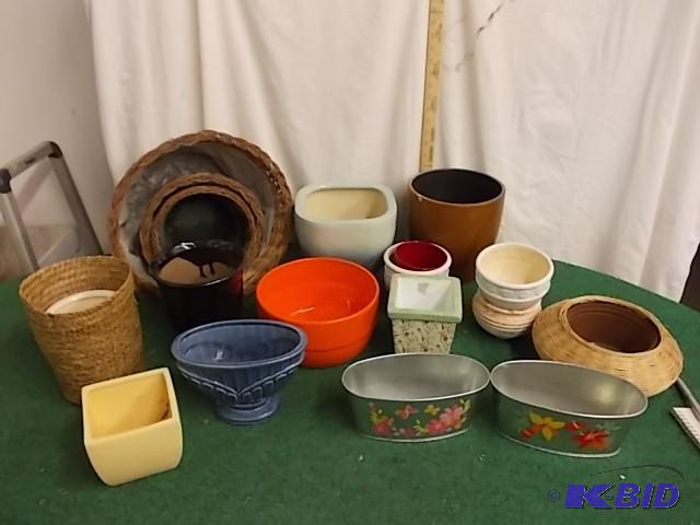 Large Of Plant Pots &amp Wicker Baskets...