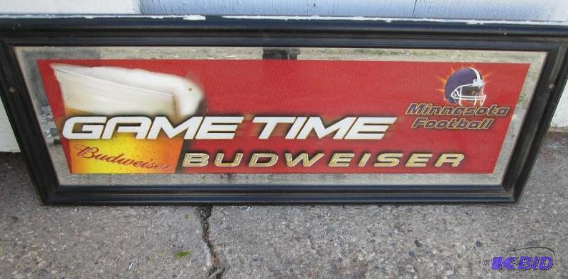 lot 102 image: Budweiser Gametime Minnesota Football mirrore...