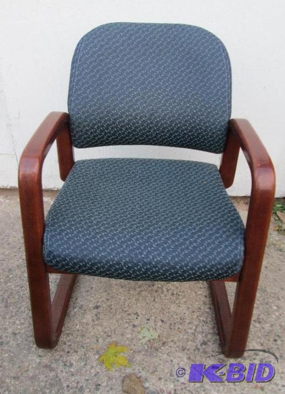 lot 111 image: blue chair...