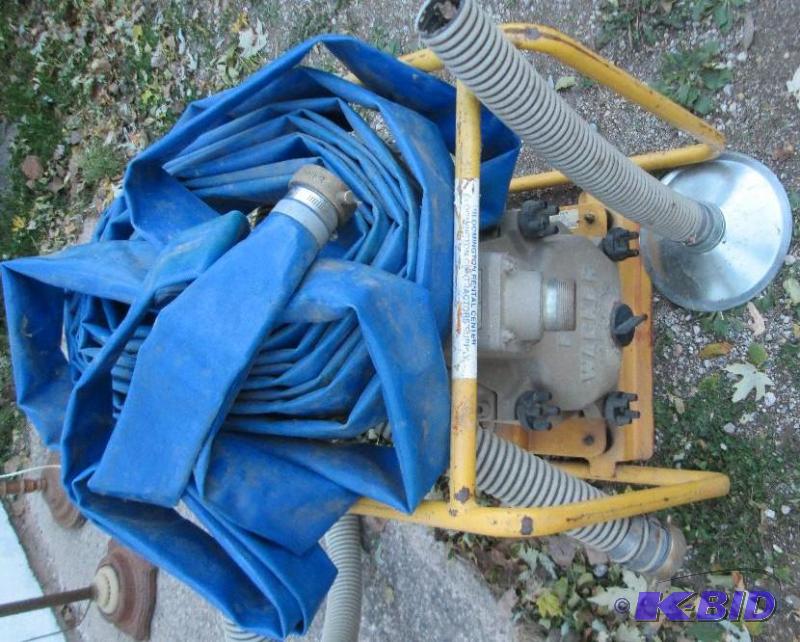 lot 119 image: water pump with intake and outake hoses 5.5 m...