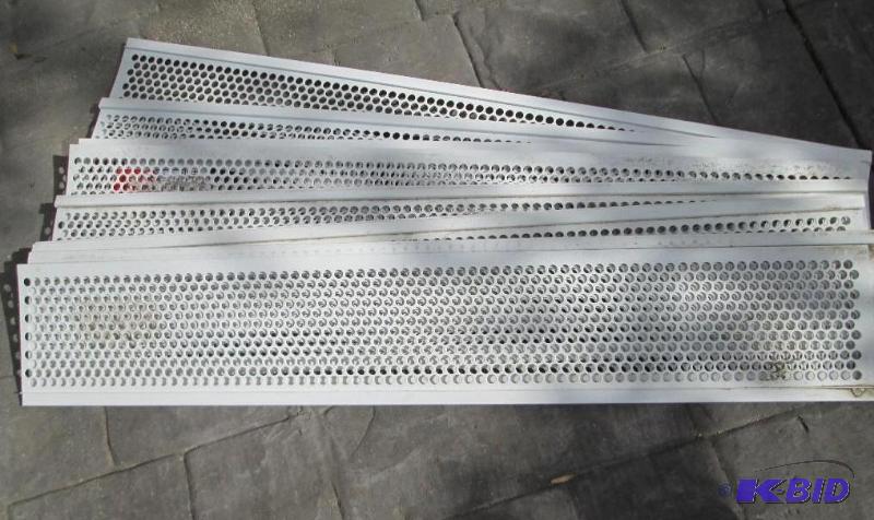 lot 12 image: Lot of 9 rain gutter guards, 3 feet long...