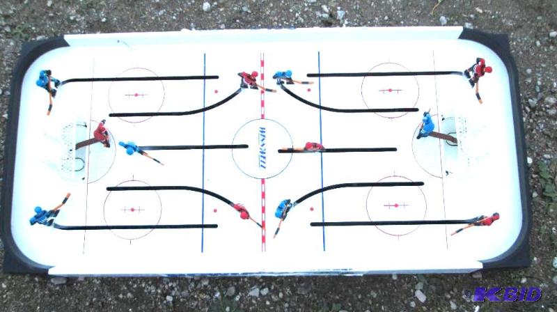 lot 123 image: manual hockey play table portable...