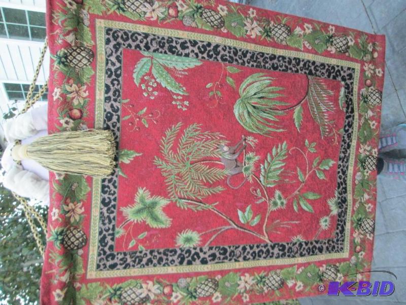 lot 124 image: monkey themed wall hanging...