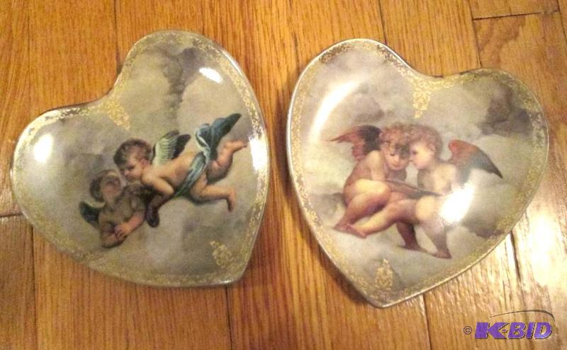 lot 137 image: decorative plates Cherub scenes Tales of Fanc...