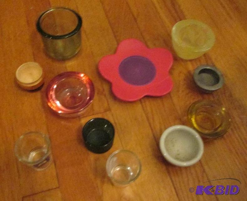 lot 158 image: huge lot of assorted candle holders and cups...