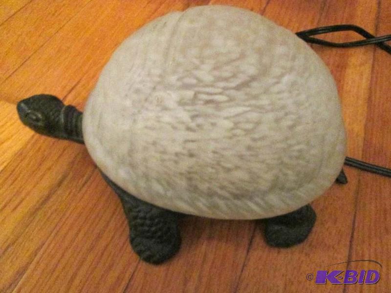 lot 161 image: metal turtle with light up shell- needs light...