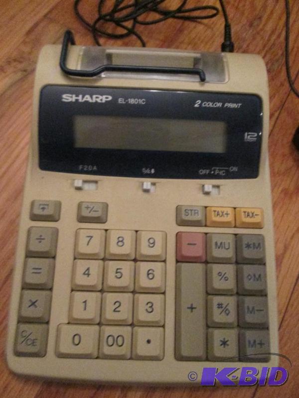 lot 173 image: Sharp EL 1801C calculator- not tested...