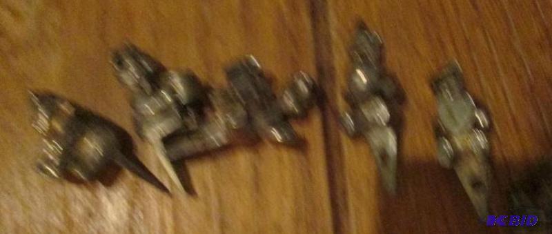 lot 182 image: metal figurines with spikes for mounting...