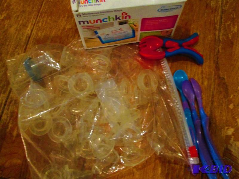 lot 191 image: Lot of baby bottle nipples, baby food spoons ...