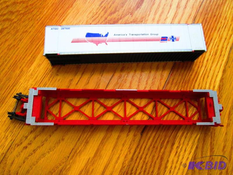 lot 240 image: Model Train APC Stack Train 48 missing wheels...