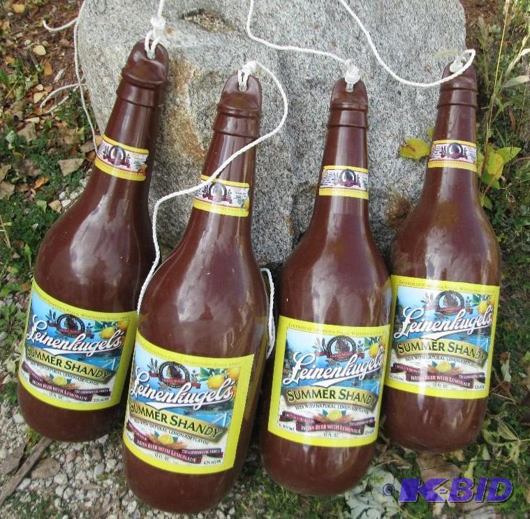 lot 50 image: 4 Leinenkugels beer bottle boat bumpers, uni...