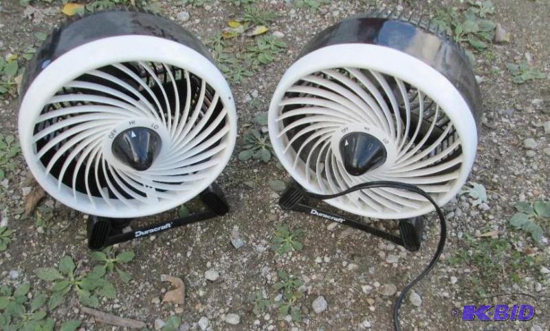 lot 93 image: Pair of Duracraft fans...