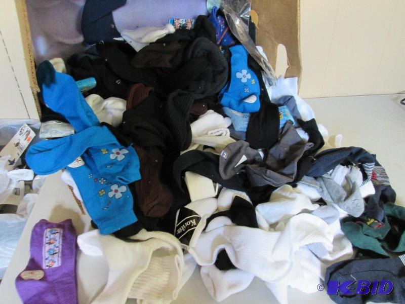 Large lot of assorted socks, great for resale...
