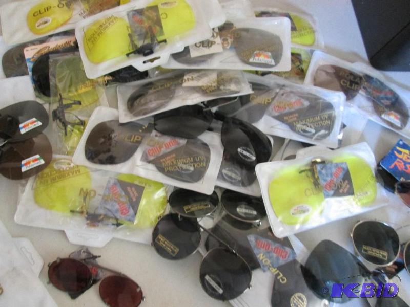 Wholesale lot of clip on sunglasses shades...