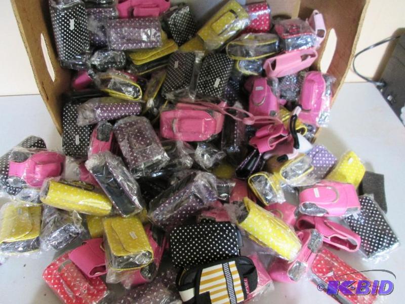Lot of cell phone or other device holders...