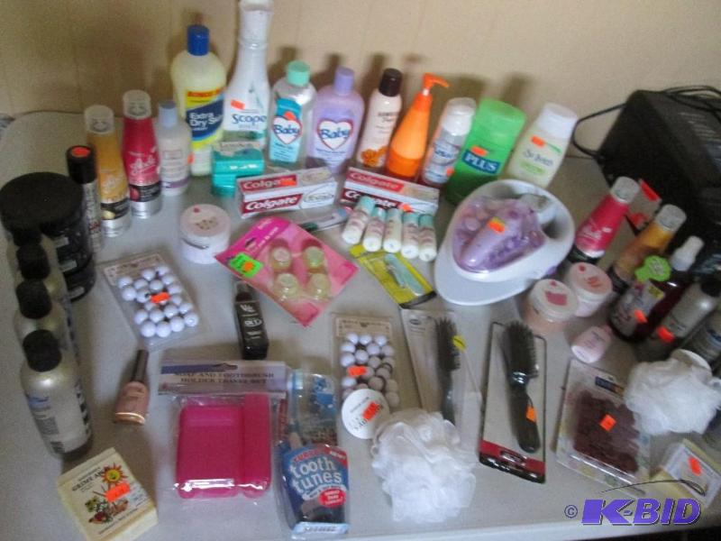 Lot of new health and beauty bottles...