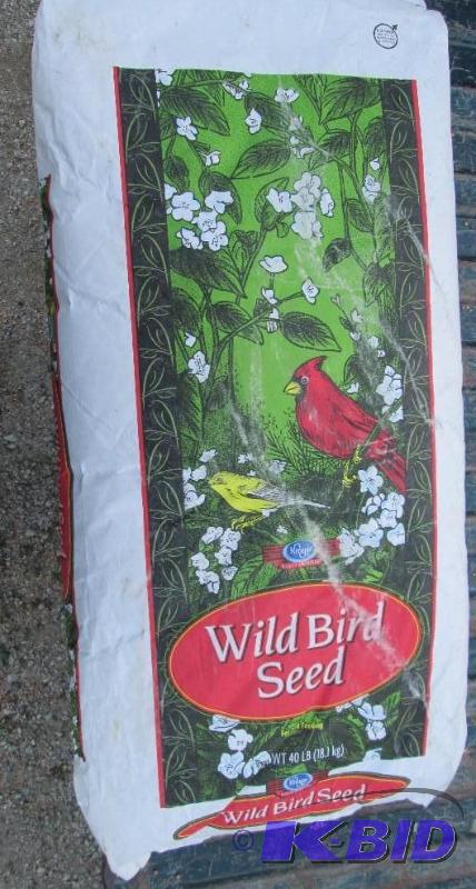 40 Pound bag of wild bird seed, dated 2015...
