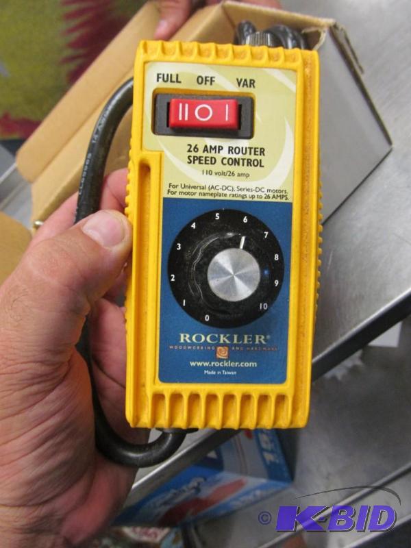 lot 23 image: Rockler 26amp Router Speed Control New In Box