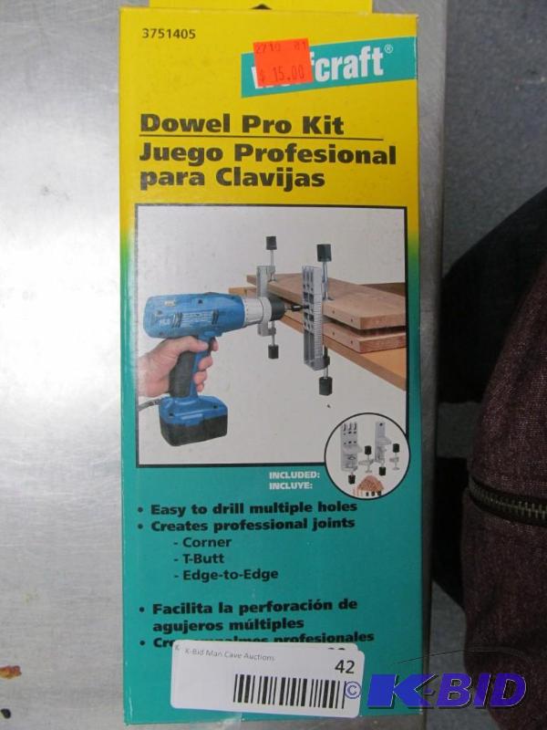 lot 42 image: Wolfcraft Dowel Pro Kit