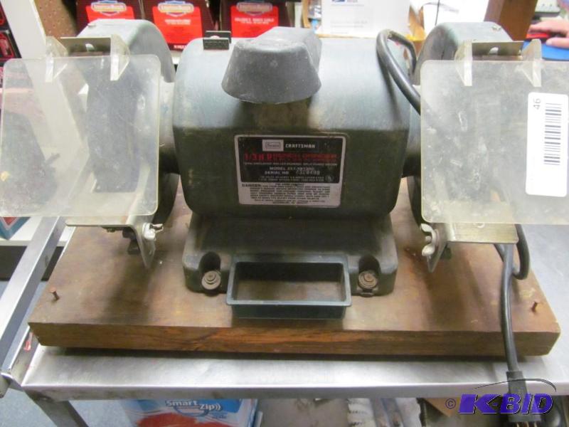 lot 46 image: Sears 6 bench grinder see pictures