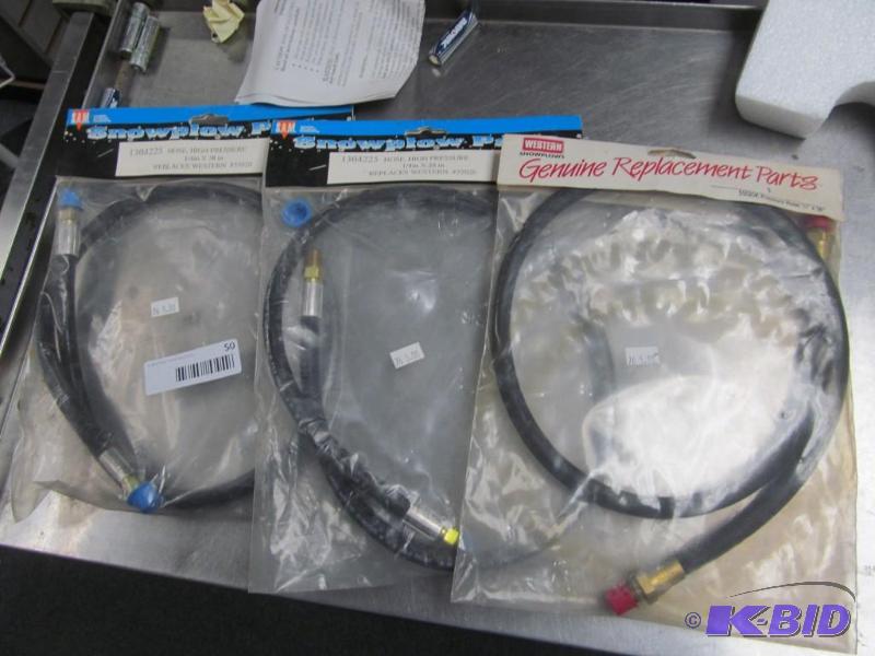 lot 50 image: lot of 3 Western Snow Plow Hoses #55020K NEW