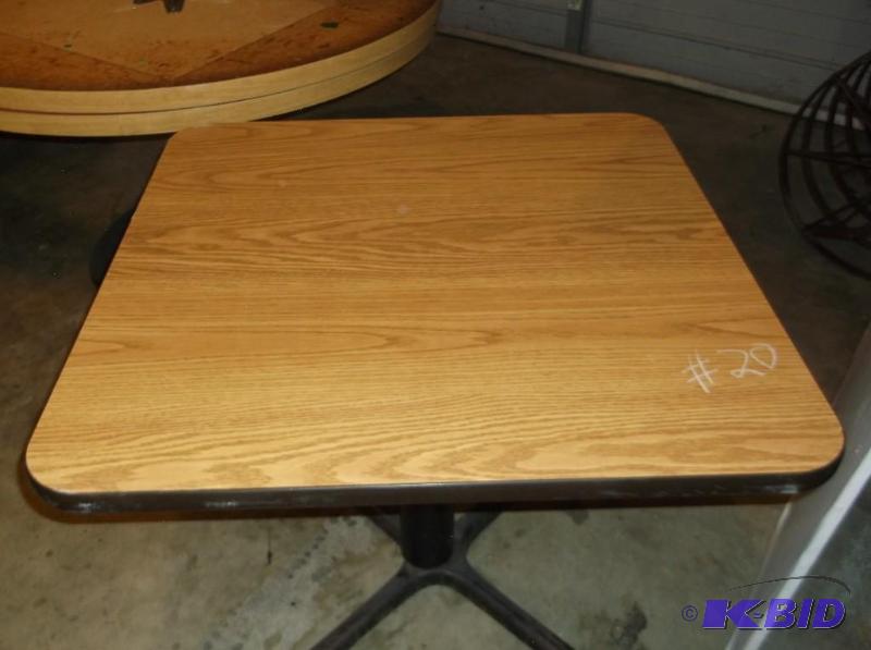 lot 20 image: 36 lo-top square table