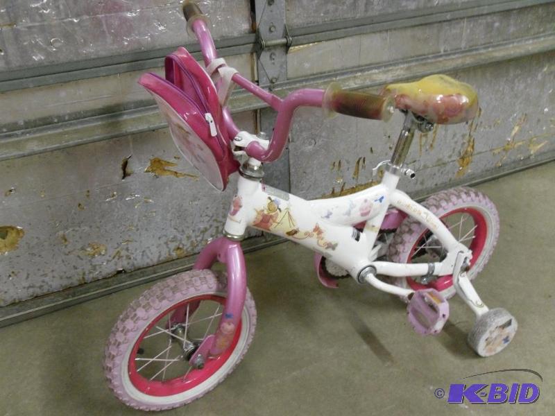 Little Girls 12.5&quot Bike with Training Wh...