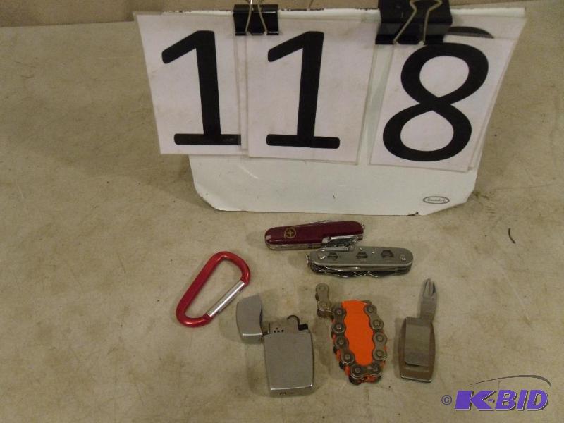 Lot of Lighters and Pocketknives. One lighter...