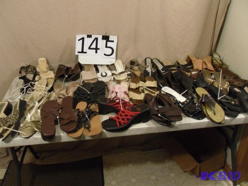 Lot of Assorted Womens Shoes. Sizes vary from...