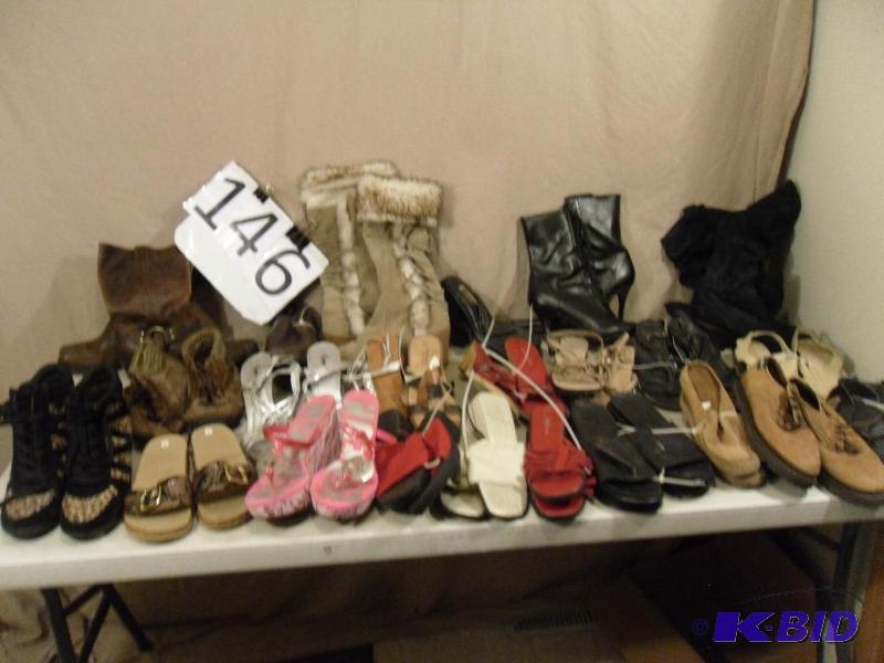 Lot of Assorted Womens Shoes. Sizes range app...