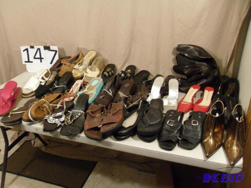 Lot of Assorted Womens Shoes. Sizes range app...